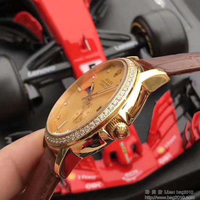 ROLEX勞力士 2019鼎力推薦 最新款勞力士 月相系列 九字位日月星辰功能 三度防水性能 透底 男士腕表  wssb4982